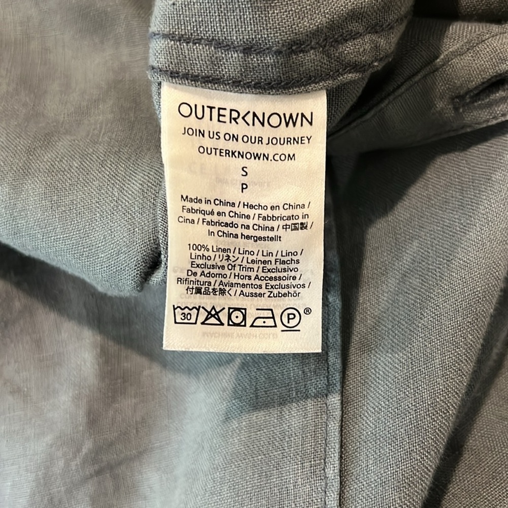 Outerknown Retrograde Linen Jumpsuit - Size Small - image 5